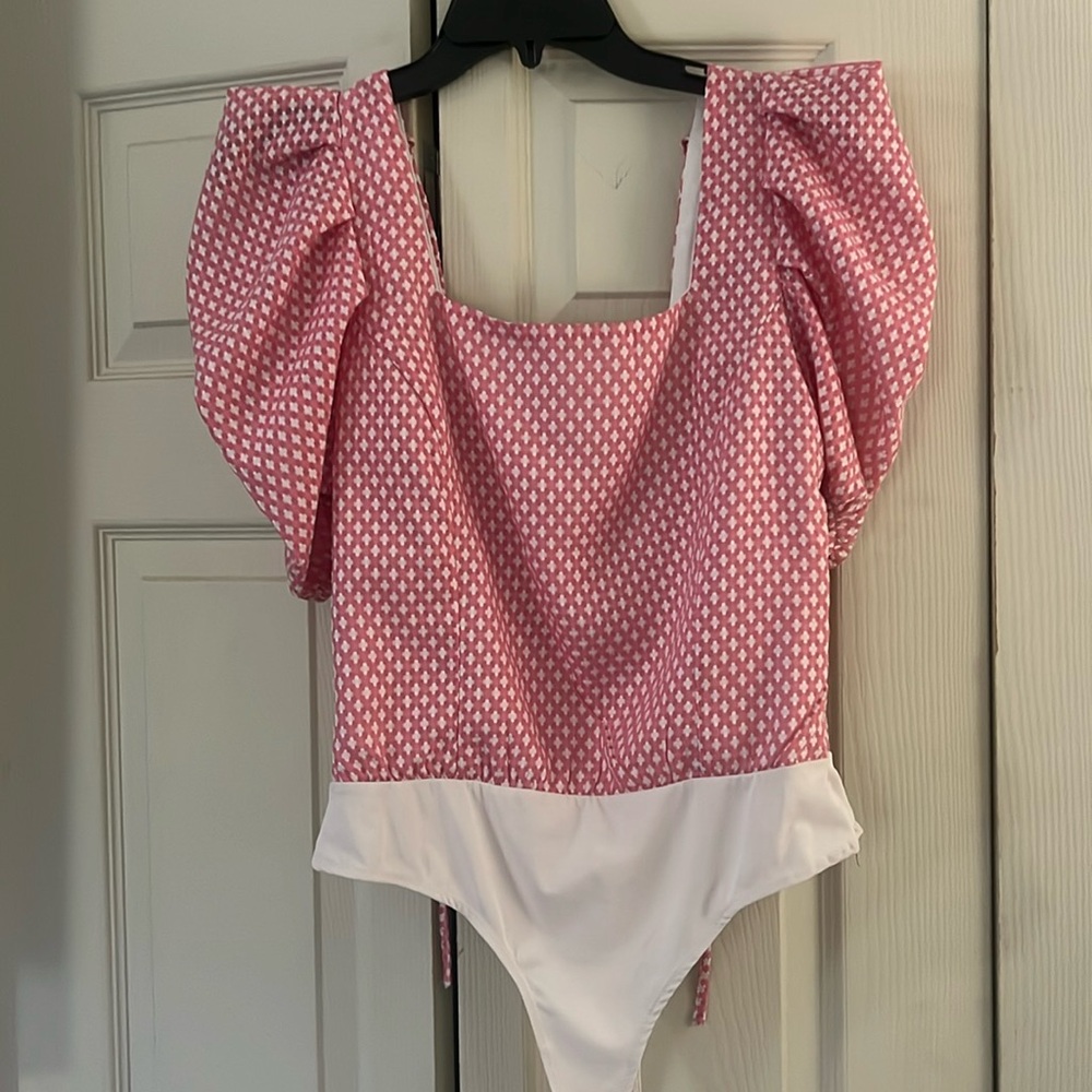 TCEC pink bodysuit large